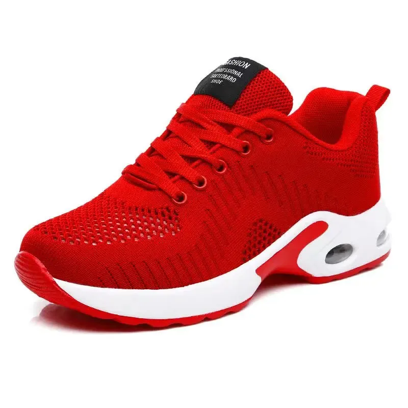 Women Running Trainers Ladies Waking Shoes Breathable Lightweight Sneakers Air Cushion Mesh Shoes for Gym Fitness Athletic